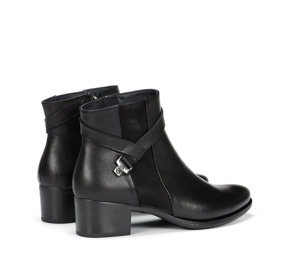 Fluchos Alegria D7232 stivaletti neri donna tacco medio