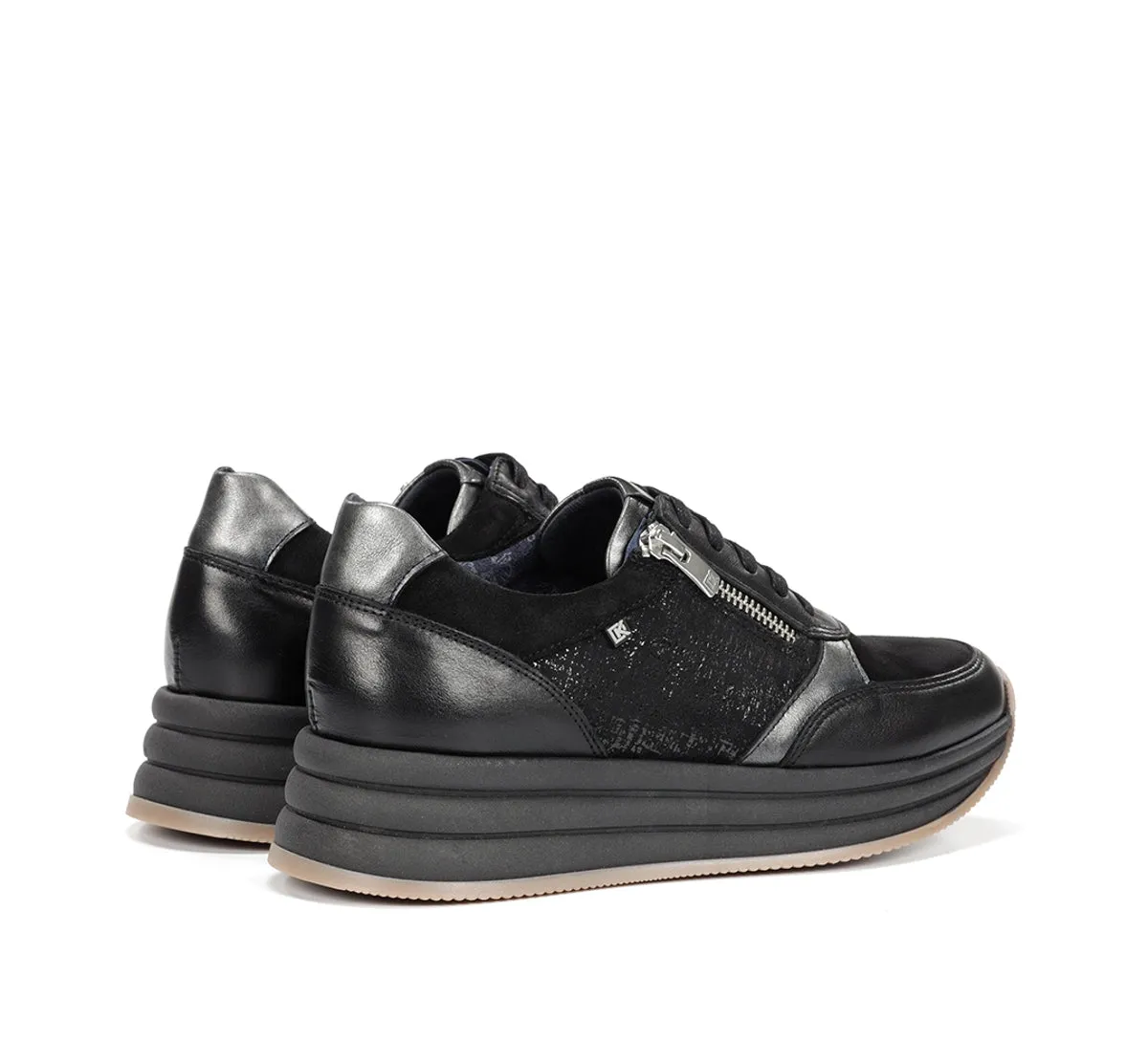 Fluchos Draz D9249 sneakers donna nere platform