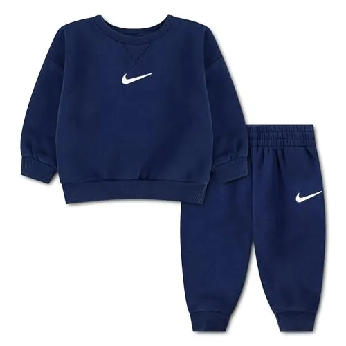 Nike Essential Fleece Crew Set Bimba 18 mesi navy