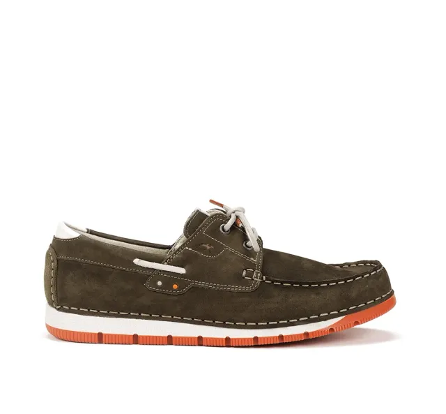 Fluchos Andrey F1448 Scarpe Barca Uomo Verdi