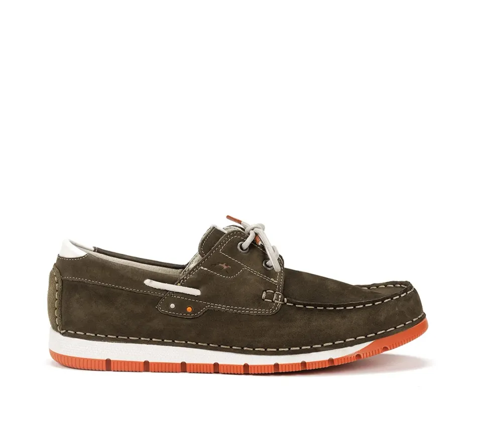 Fluchos Andrey F1448 Scarpe Barca Uomo Verdi