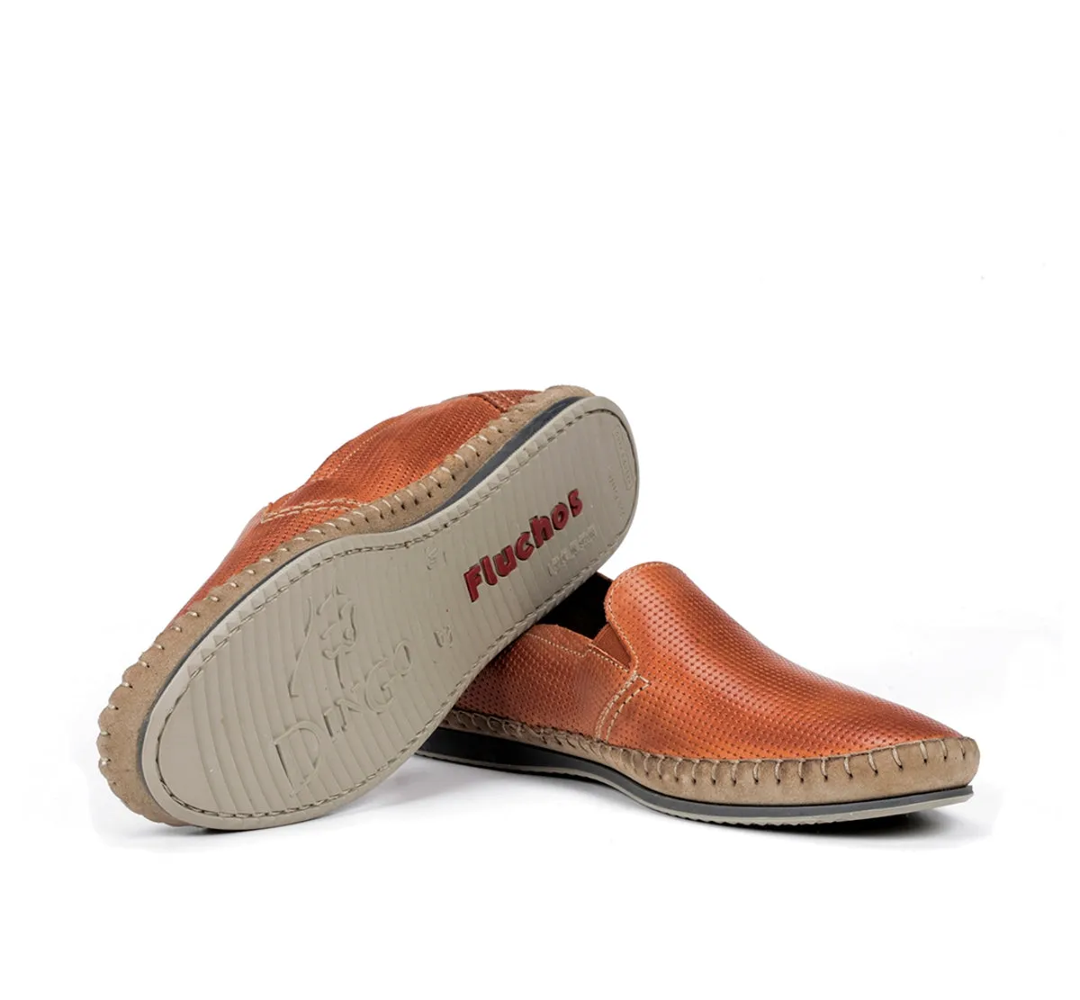 Fluchos Bahamas 8674 mocassini uomo arancioni slip-on