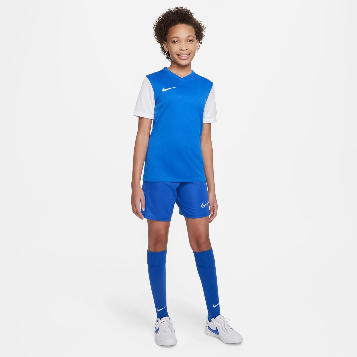 Nike Tiempo Prem II maglia calcio bambini royal Dri-FIT