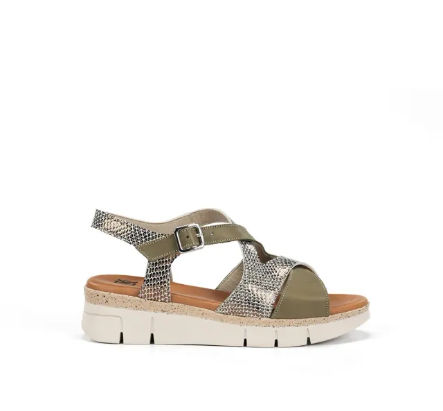 Fluchos Klau D9485 sandali donna verdi leggeri