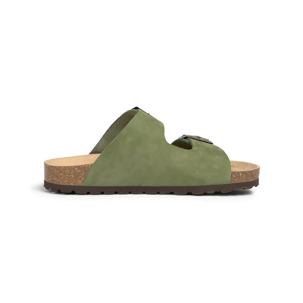 Suecos Bris Olive Green sandali donna verdi