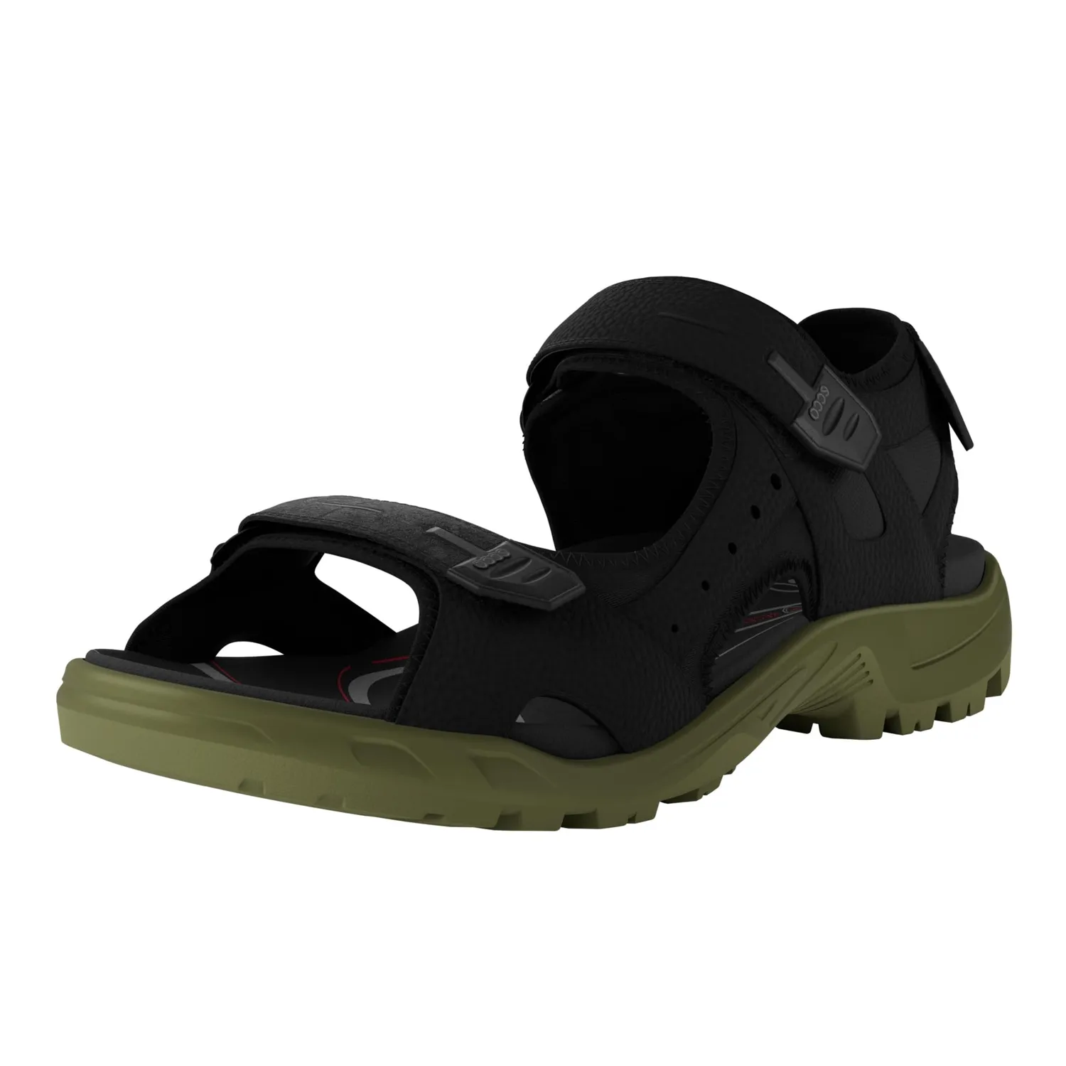 Ecco Irving Fisherman sandali uomo Vetiver pelle