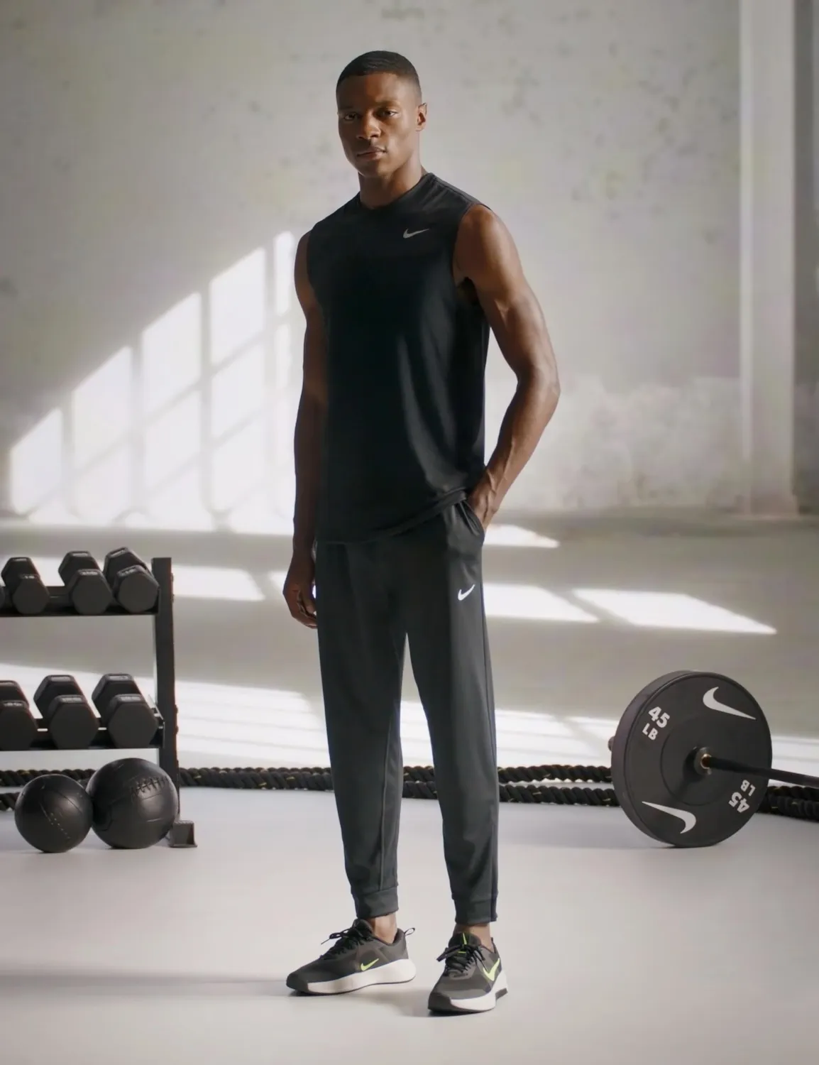 Nike MC Trainer 3 scarpe training uomo nero volt stabile