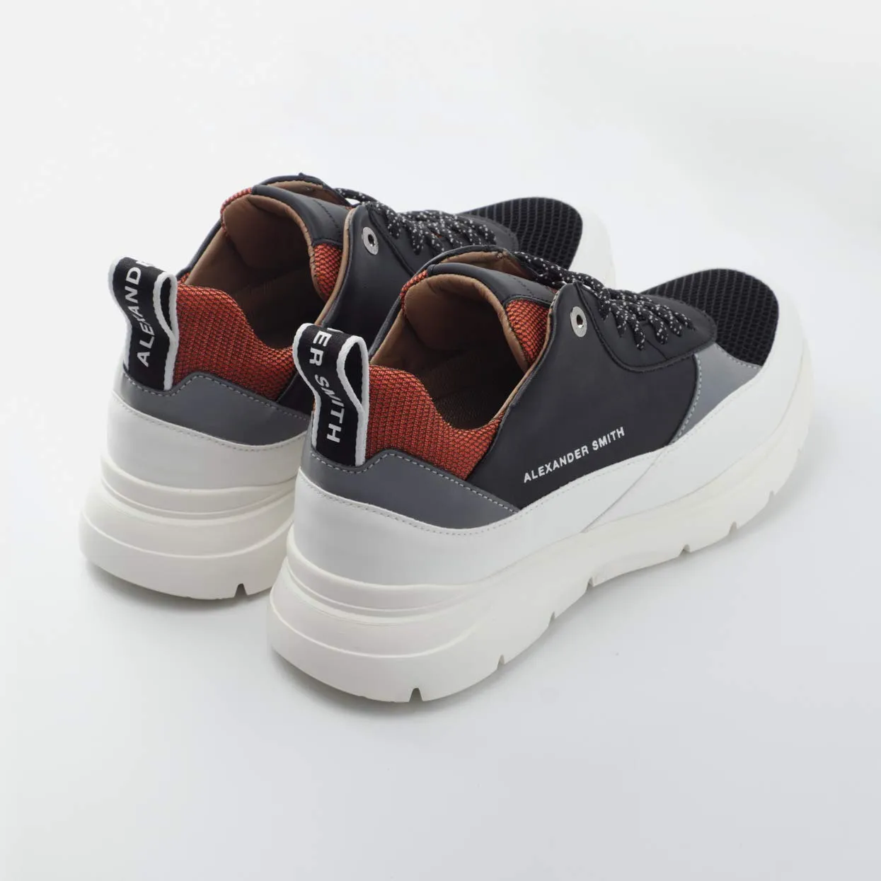 Alexander Smith London Eye White Silver sneakers uomo