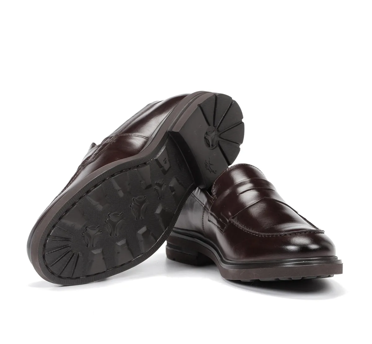 Fluchos Belgas F0633 mocassini uomo marrone in pelle