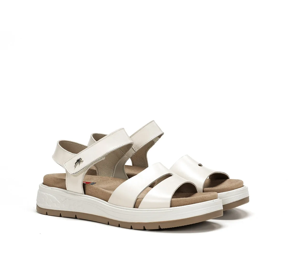 Fluchos Street F2006 sandali donna taupe pianta larga