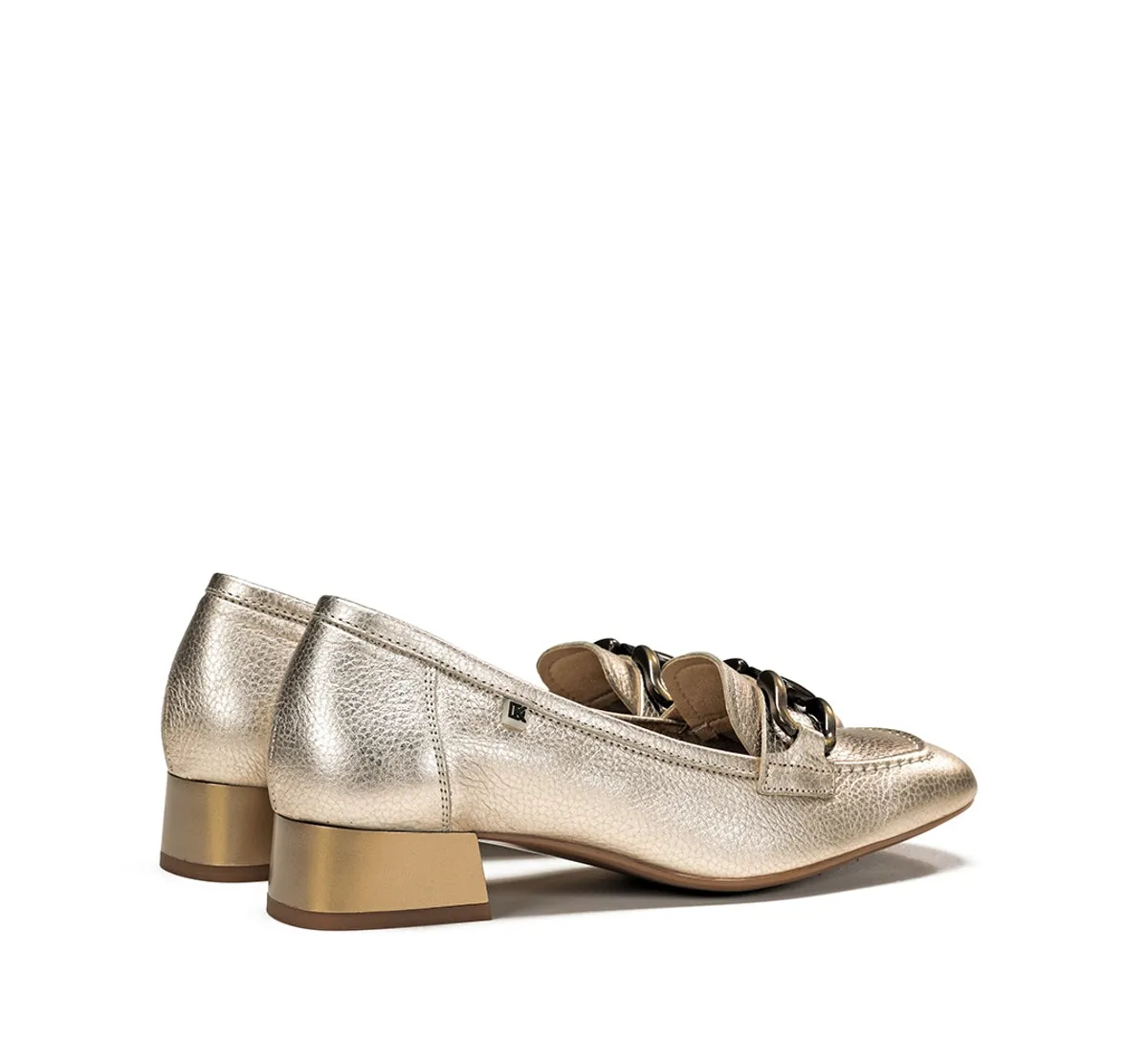Dorking by Fluchos Gia D9303 mocassini donna oro tacco