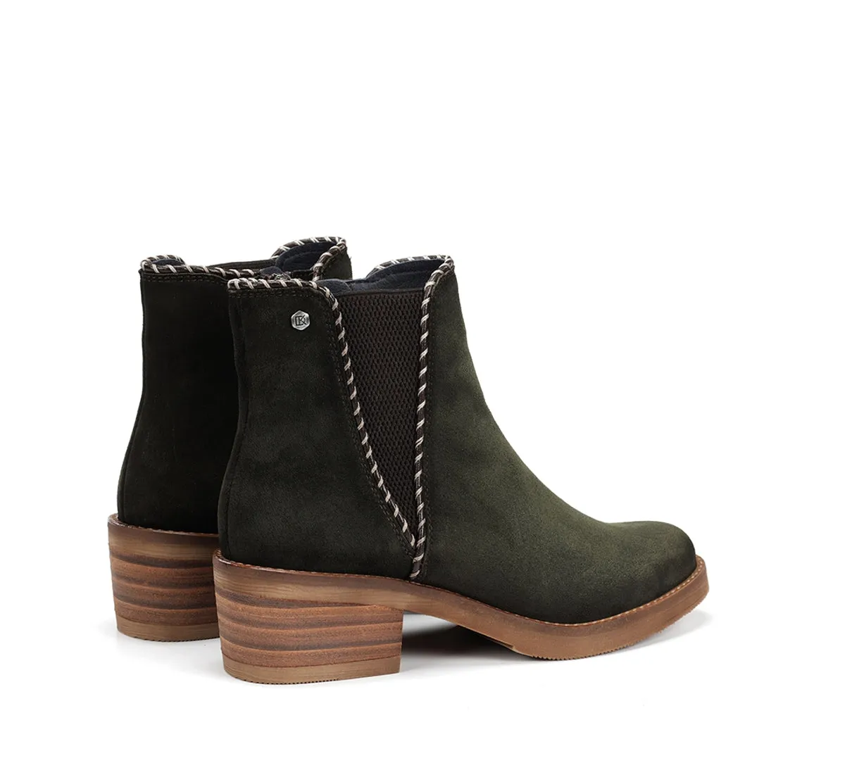 Fluchos Dorking Layla D9545 stivaletto donna verde tacco basso