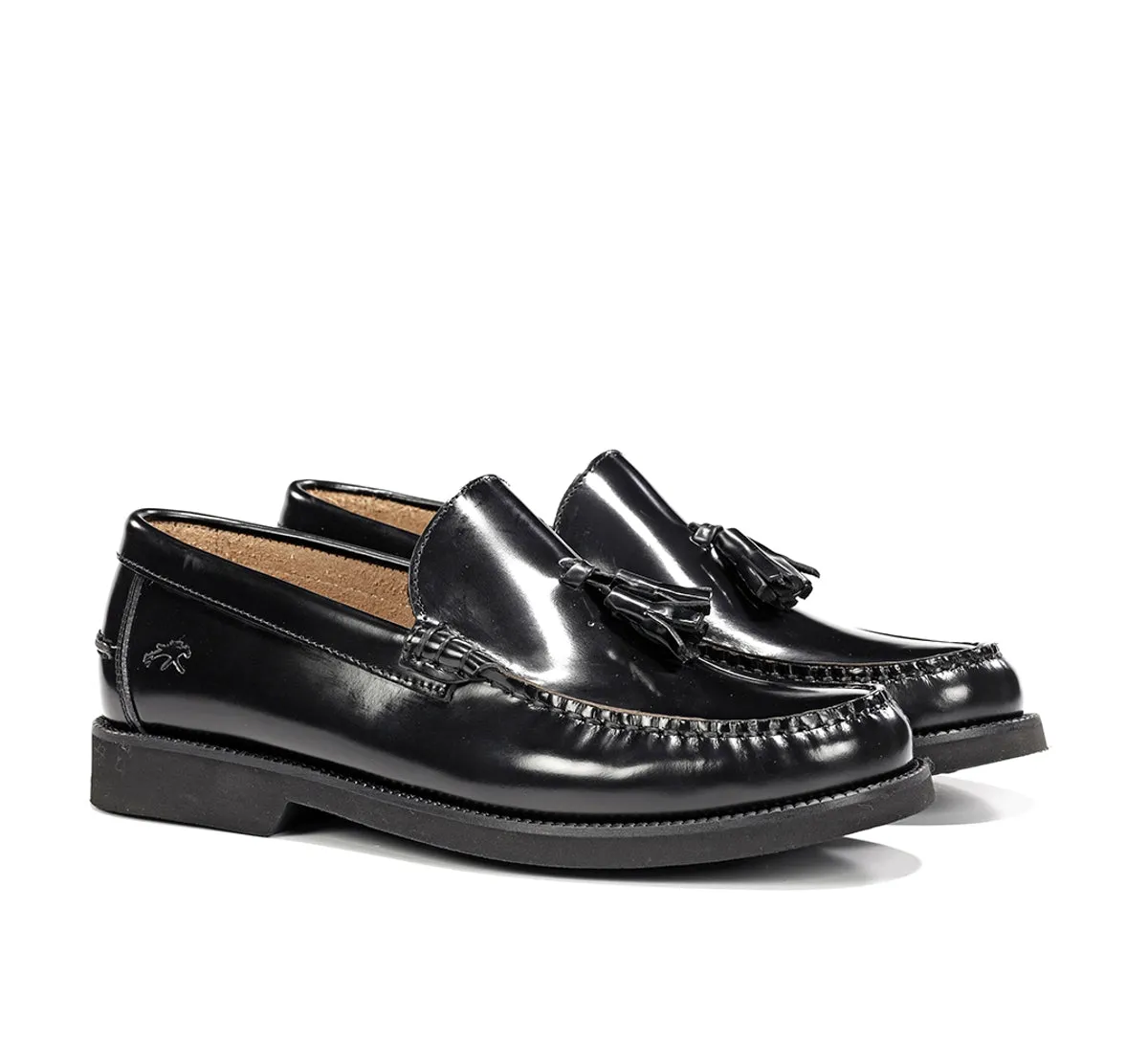 Fluchos Stamford F0047 mocassini uomo neri pelle
