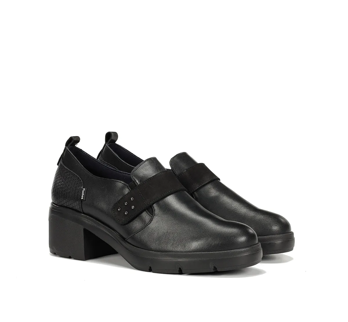 Fluchos Fugaz F2112 slip-on donna nere platform