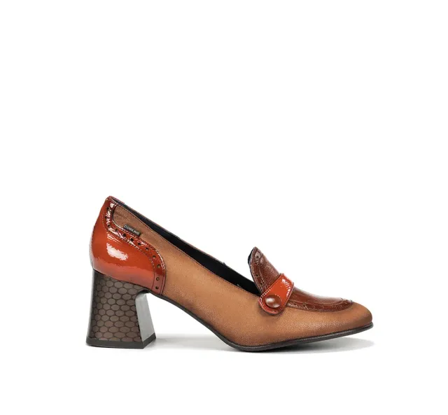 Dorking Dacy D9614 mocassino donna marrone con tacco