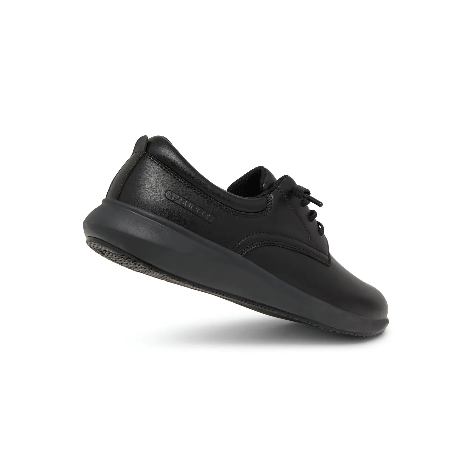 Suecos Skog scarpe lavoro nere stringhe elastiche