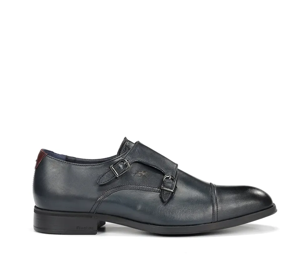 Fluchos Asgard F1838 scarpa uomo blu pelle elegante