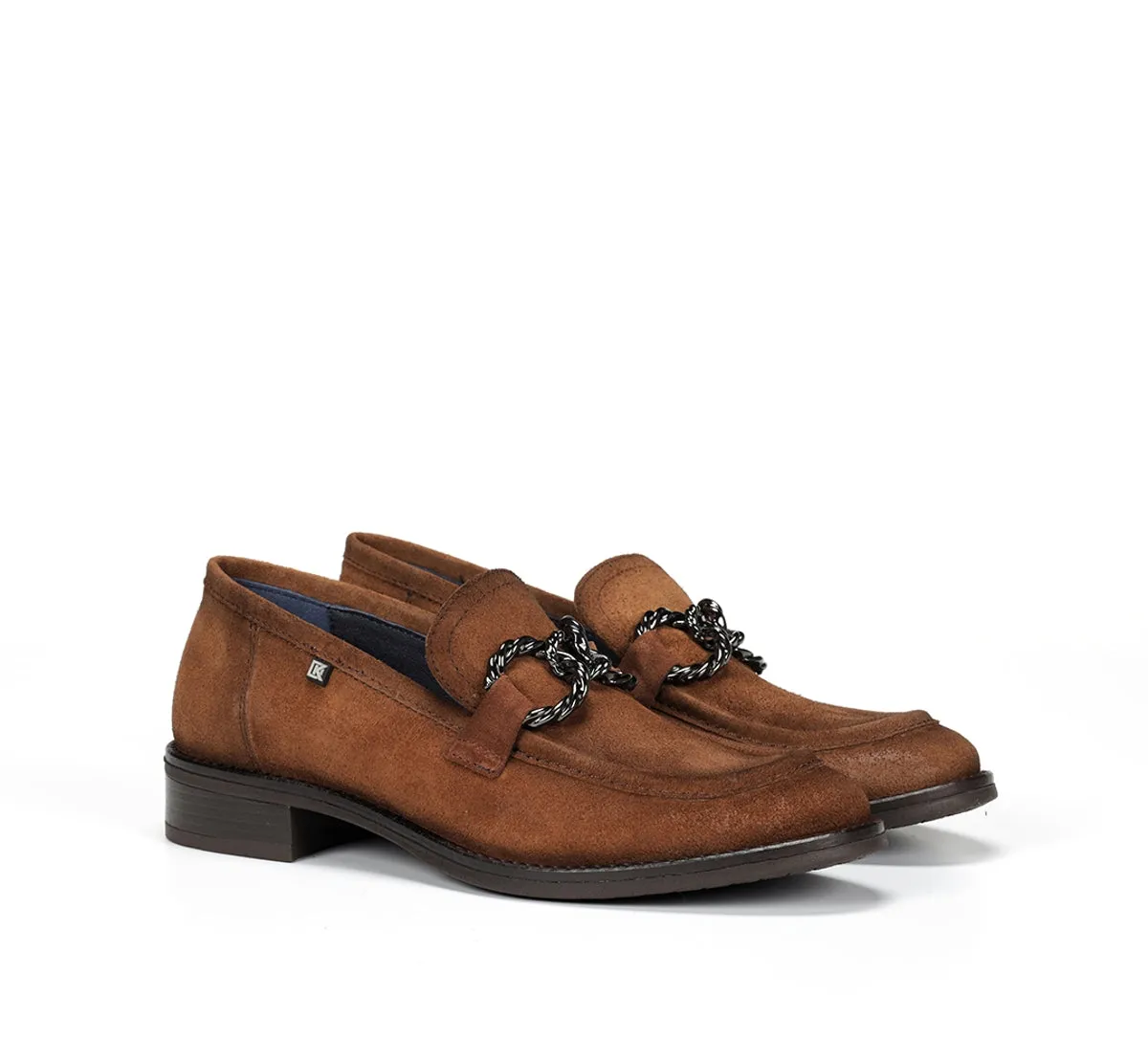 Fluchos Harvard D9117 mocassini donna marroni pelle