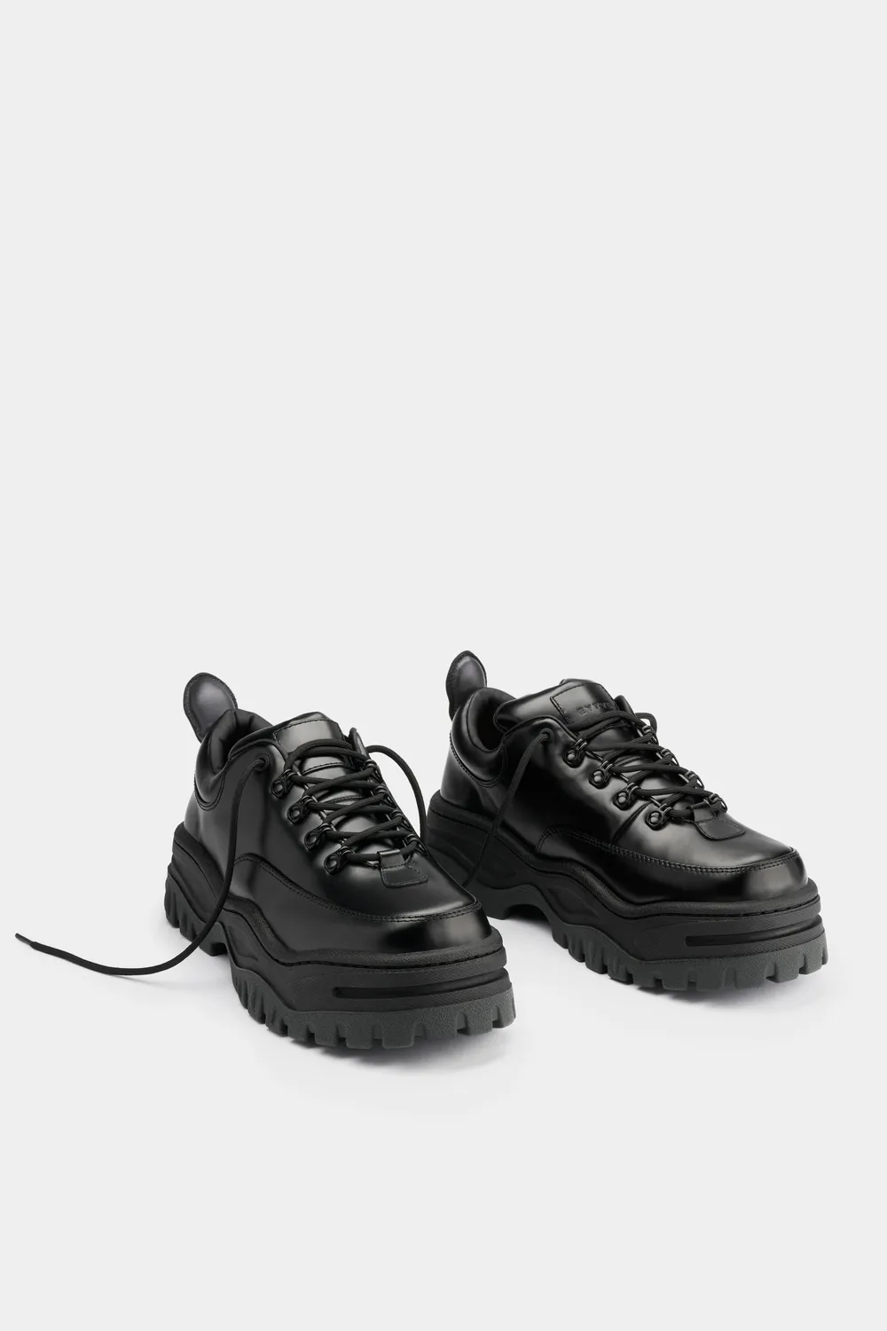 Eytys Angel Black Leather sneakers nere pelle