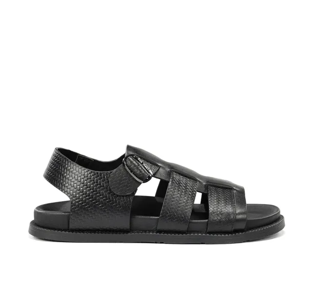Fluchos Bari F2449 sandalo uomo nero pelle