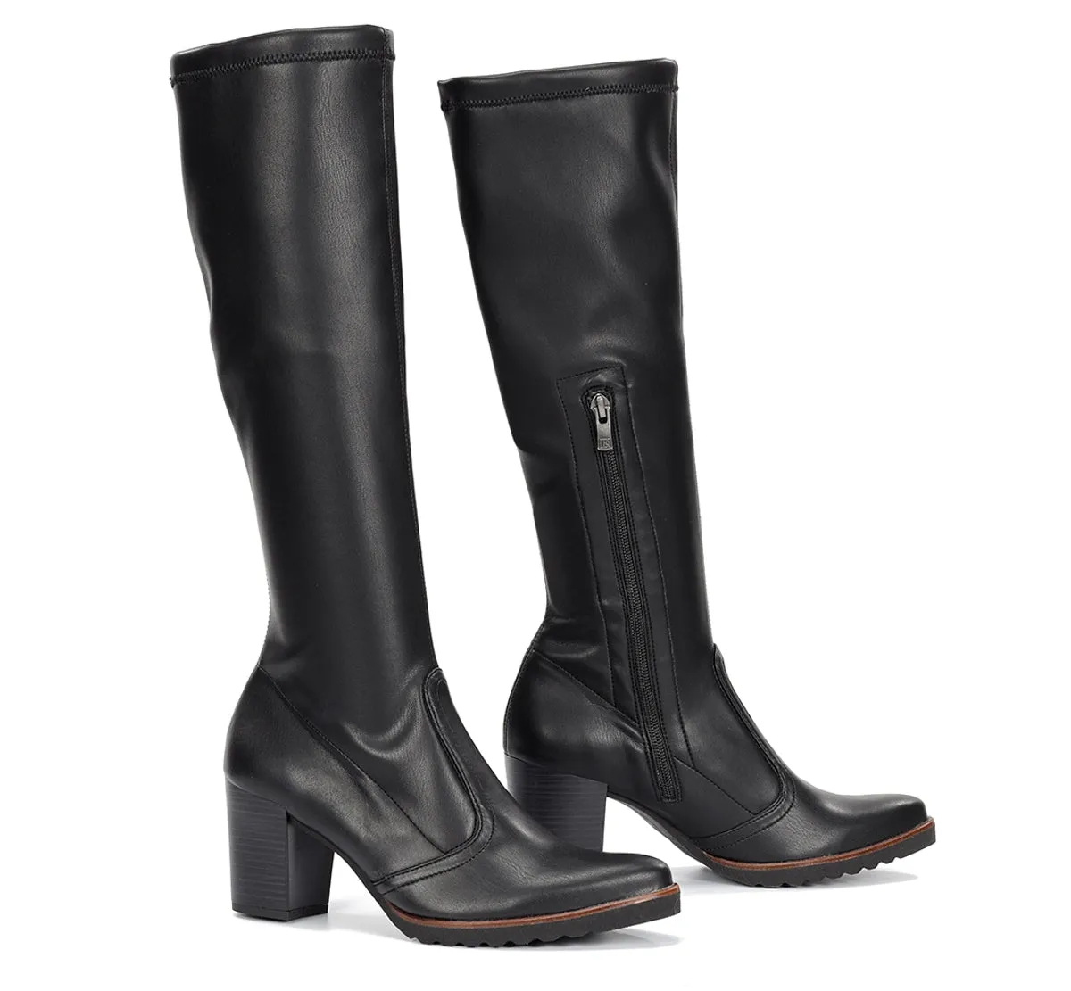 Fluchos Thais D7890 stivale nero donna tacco comodo