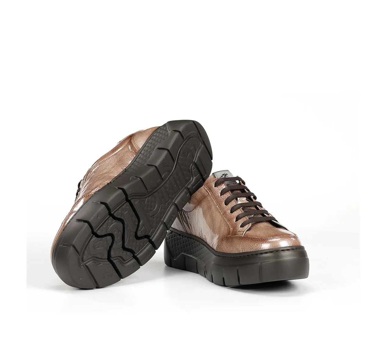 Fluchos Ilia F2306 sneakers donna taupe zeppa