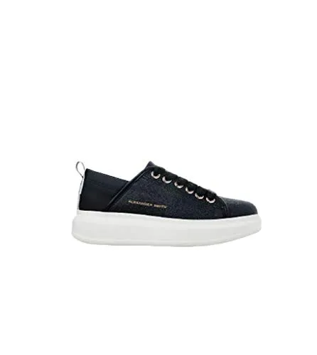 Alexander Smith Wembley Black sneakers donna pelle plateau