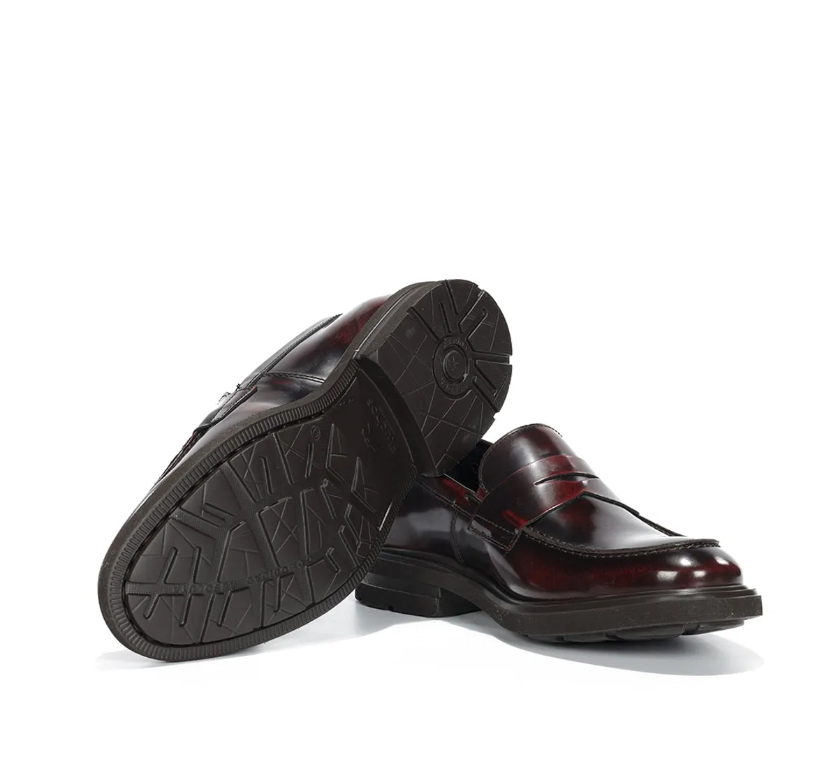 Fluchos Belgas F0633 Mocassini Bordeaux Uomo