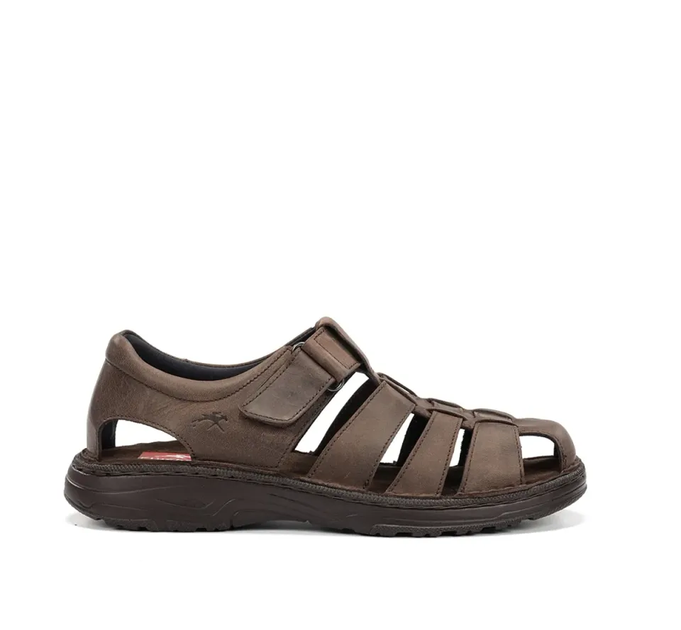Fluchos Azores F2199 sandali uomo marroni velcro