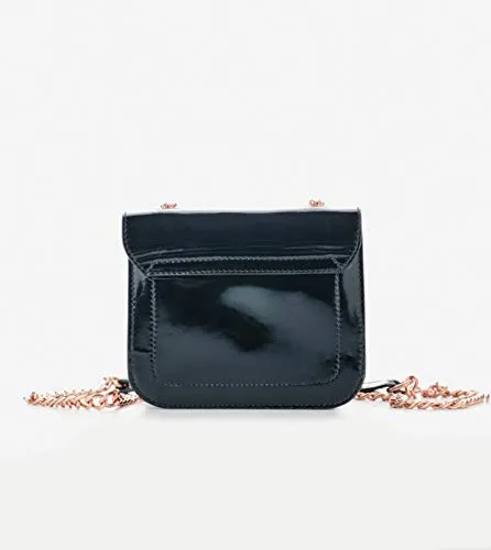 Alexander Smith mini borsa vernice borchie tracolla 13,5 cm