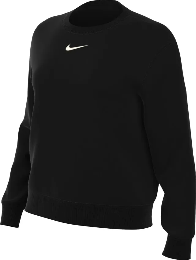 Nike Phoenix Fleece felpa donna XS nera girocollo