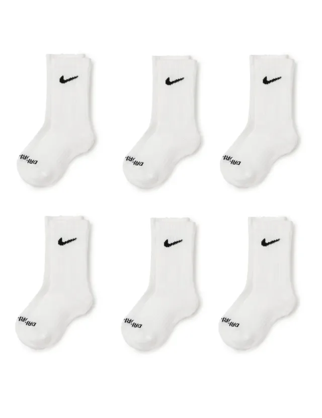 Nike Everyday Cushion Calzini Bambini 6 Paia Bianchi