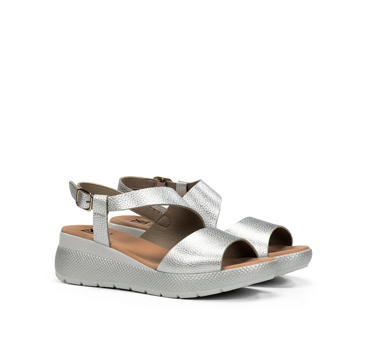 Dorking Ever D9495 sandali donna argento fibbia