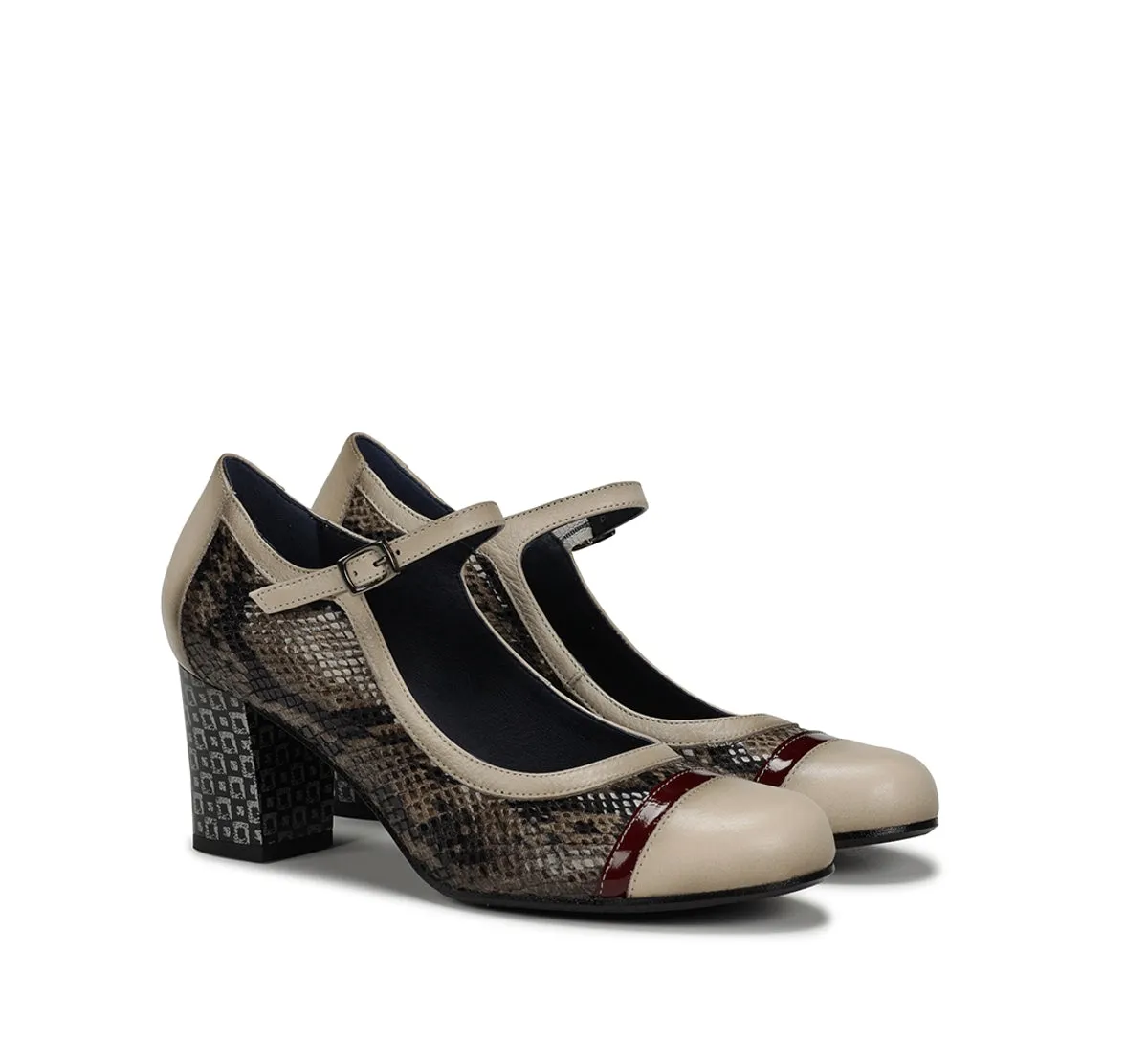 Fluchos Rodin D8669 scarpe donna marrone fibbia