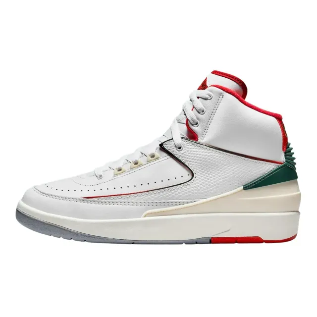 Nike AJ2 Retro sneaker unisex 41 EU bianco rosso pelle