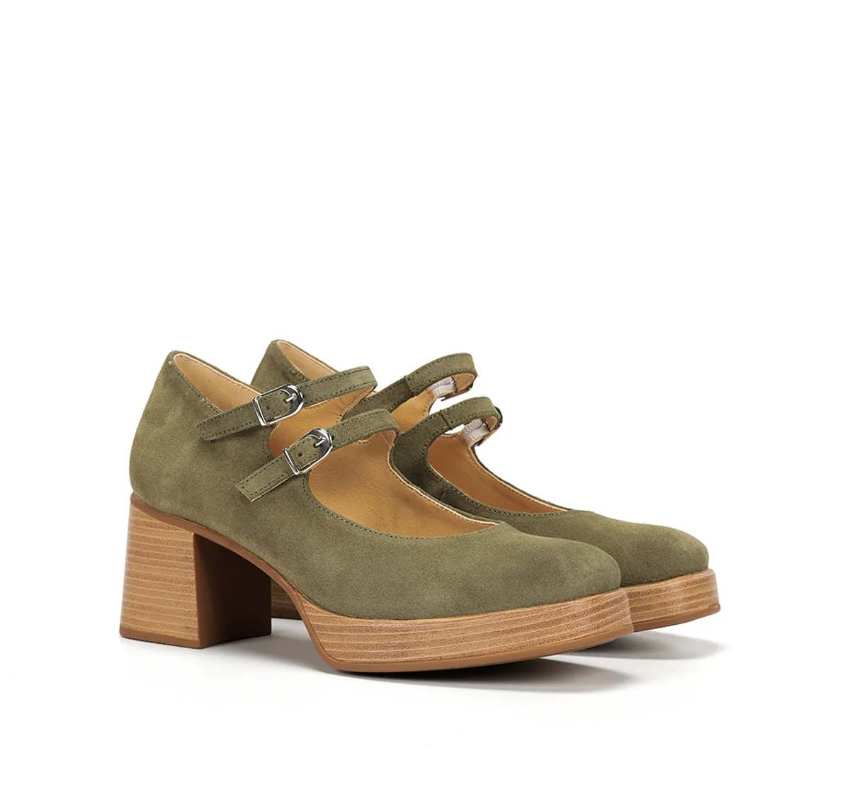Fluchos Cristel D9659 scarpa donna verde plateau