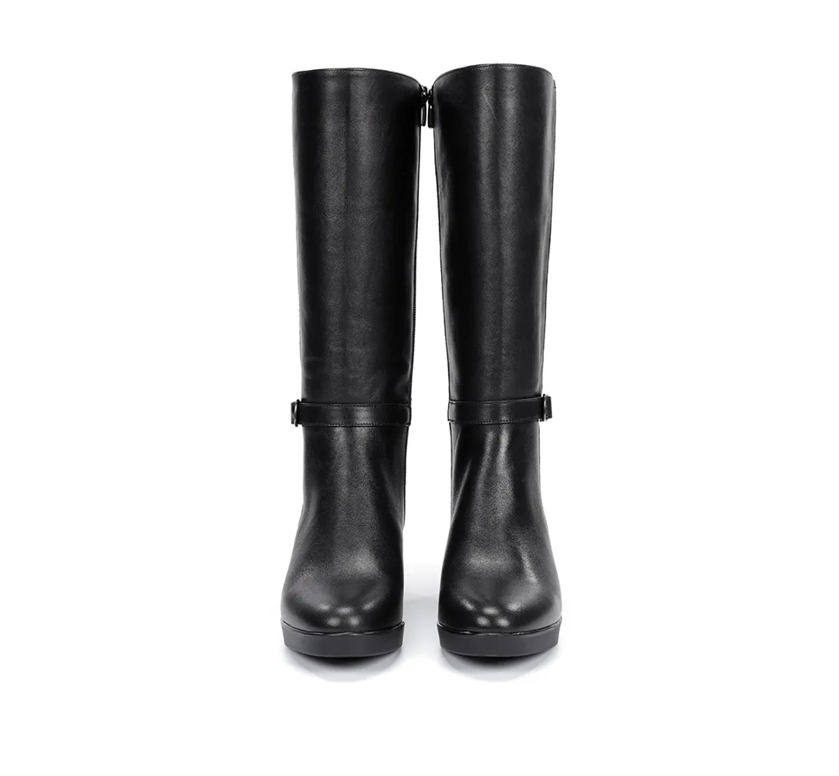 Dorking Elite D9420 stivali donna neri tacco plateau