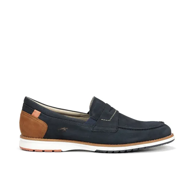 Fluchos Taylor F1980 mocassini uomo blu casual