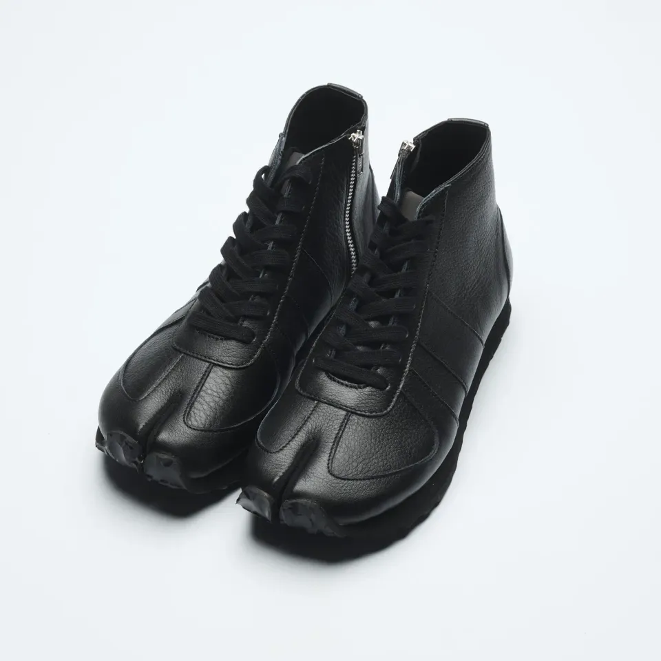 Tabito tabito26 Brace Trainer sneakers total black pelle