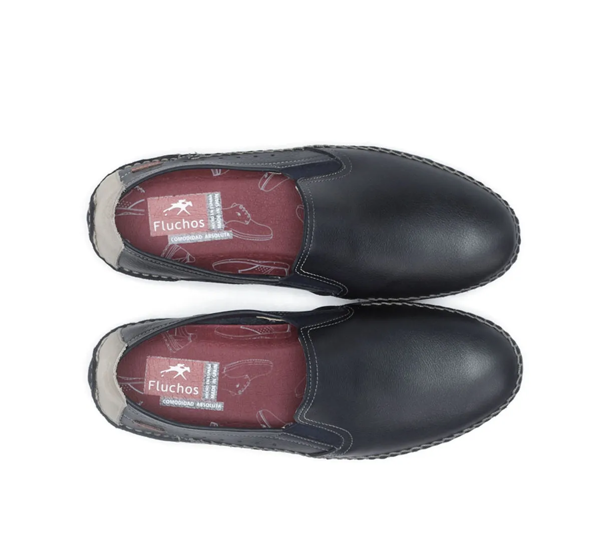 Fluchos Dorian F1174 mocassini uomo blu comfort