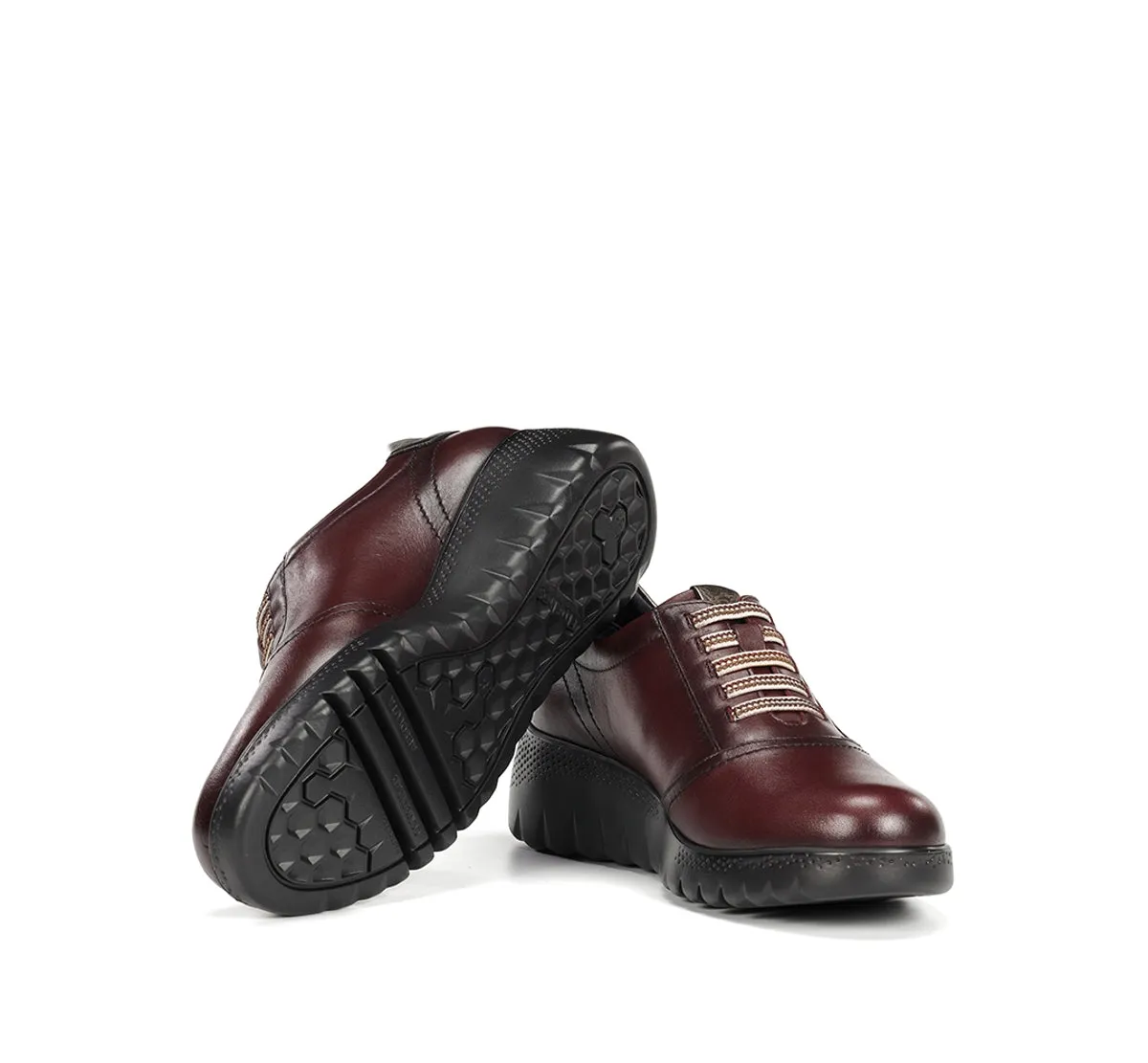 Fluchos Live F2096 sneakers donna bordeaux zeppa