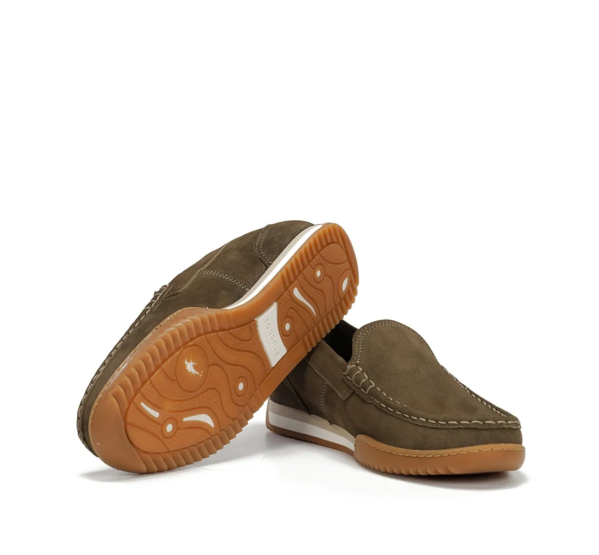 Fluchos Bruno F2432 mocassini uomo verde suola flex