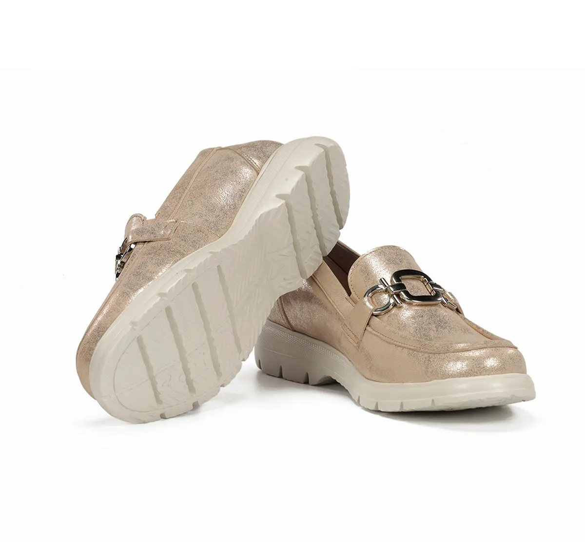 Fluchos Gladis F2282 mocassino donna oro