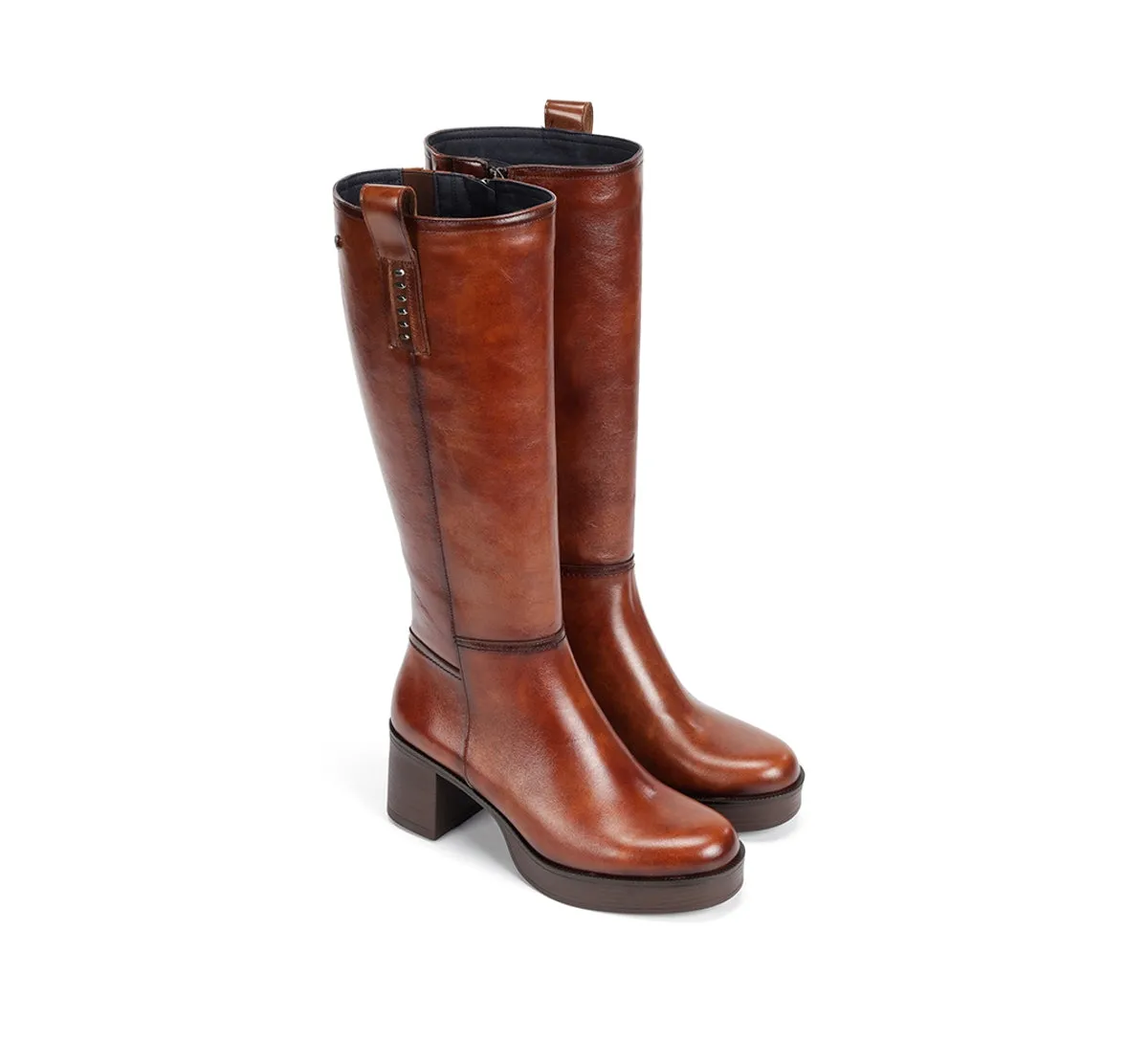Fluchos Bowy D9592 stivaletto marrone tacco alto