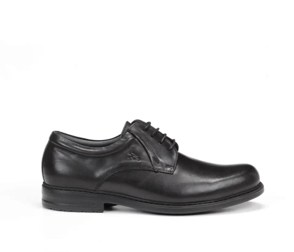 Fluchos Simon 8466 scarpe uomo nere pelle leggera