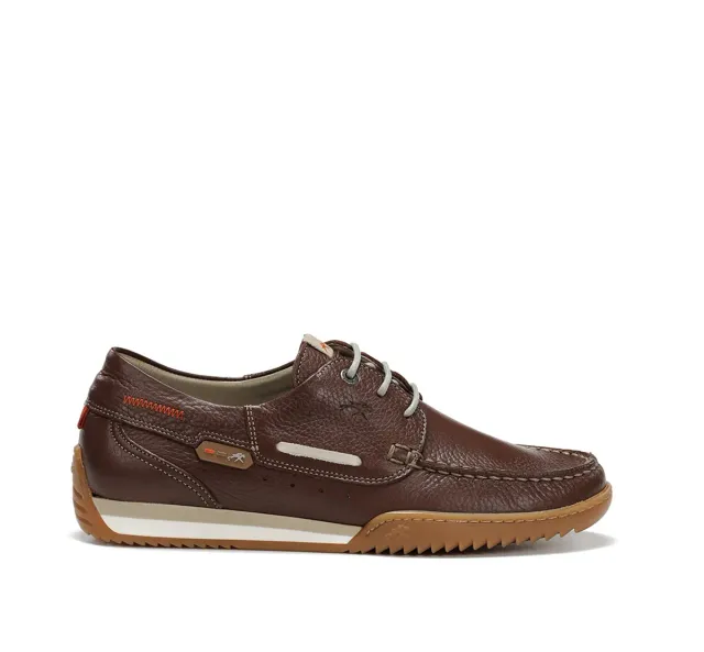 Fluchos Bruno F2434 scarpe barca marroni uomo