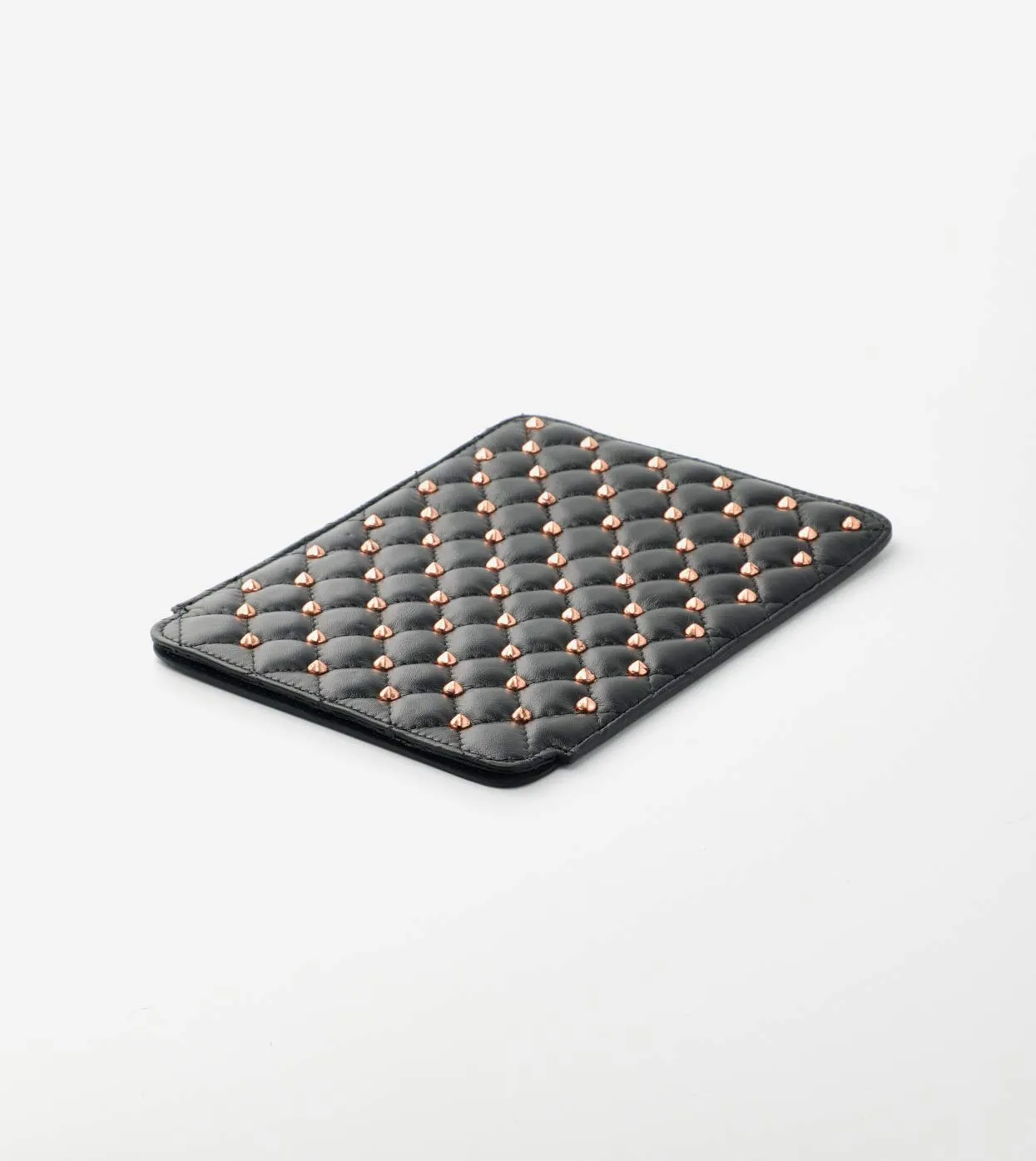 Alexander Smith Borchie custodia tablet iPad nera 14x20 pelle