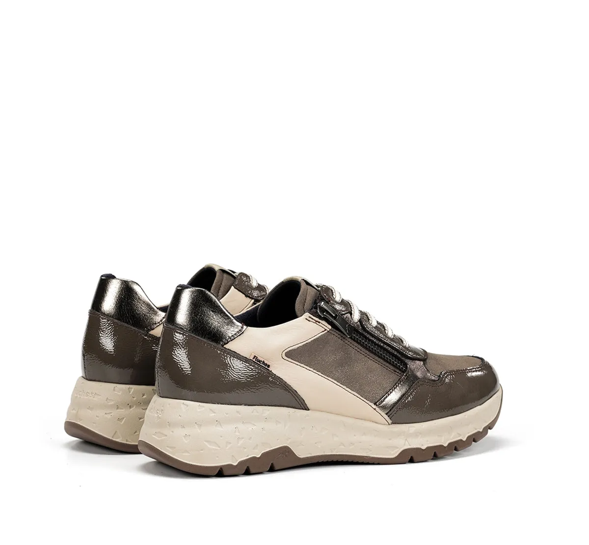 Fluchos Nexus F2308 Sneakers Taupe Donna Pelle