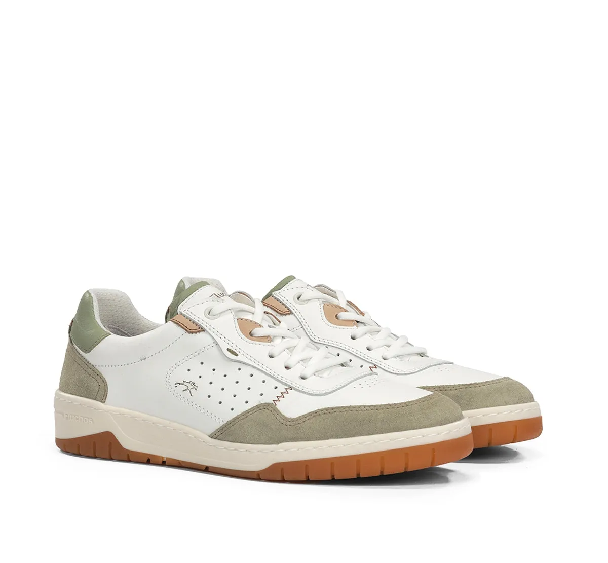 Fluchos Roger F2153 sneakers uomo verdi in pelle