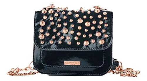 Alexander Smith borsa vernice borchie mini tracolla made in Italy
